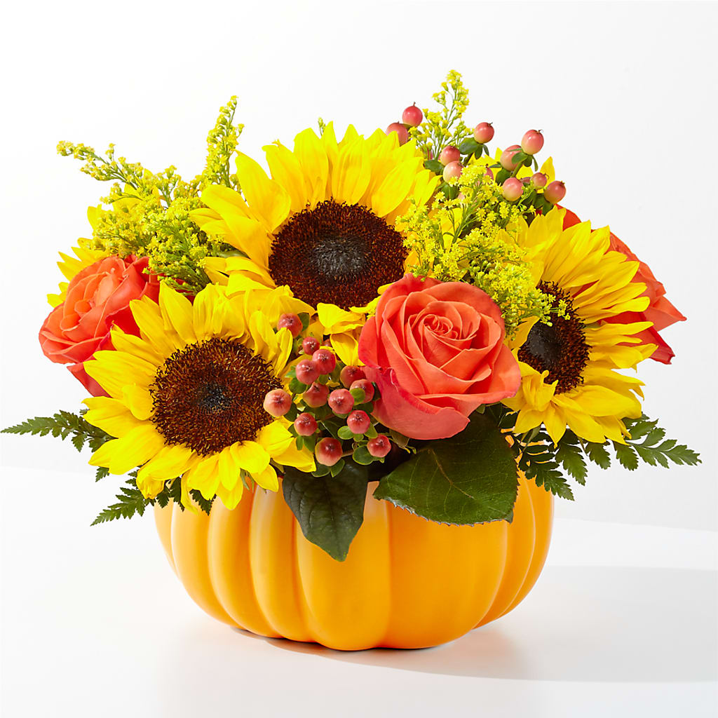 Pick of the Patch Pumpkin Bouquet – Vincent Fleuriste, Sainte-julie PQ