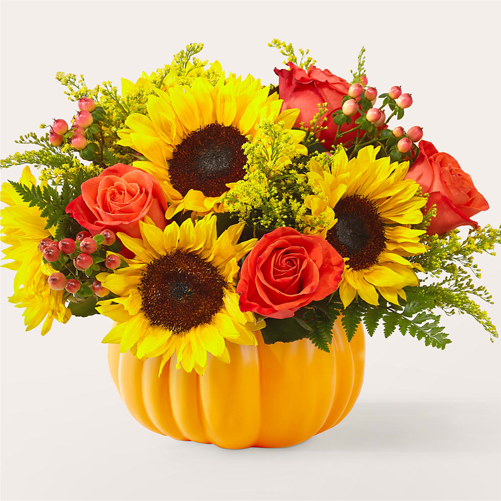 Pick of the Patch Pumpkin Bouquet – Vincent Fleuriste, Sainte-julie PQ