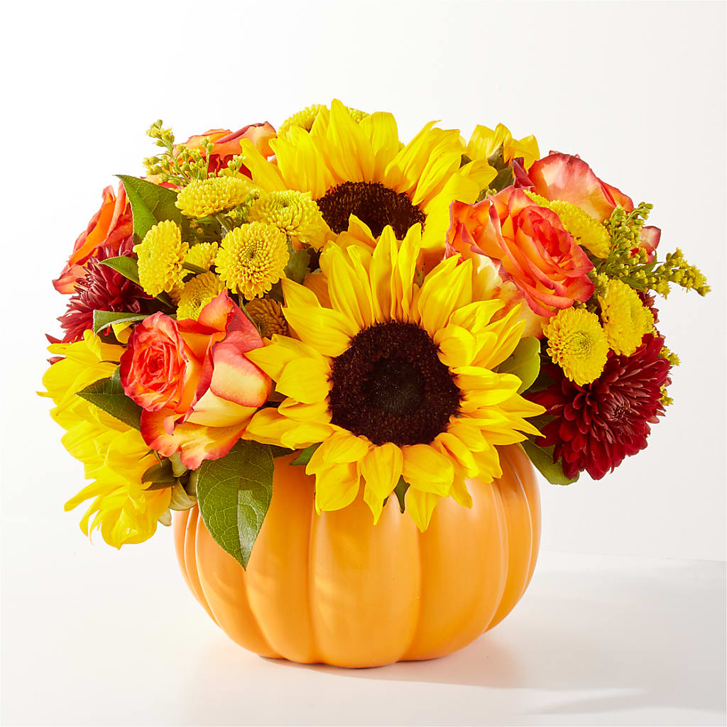 Golden Gourd Pumpkin Bouquet – Vincent Fleuriste, Sainte-julie PQ