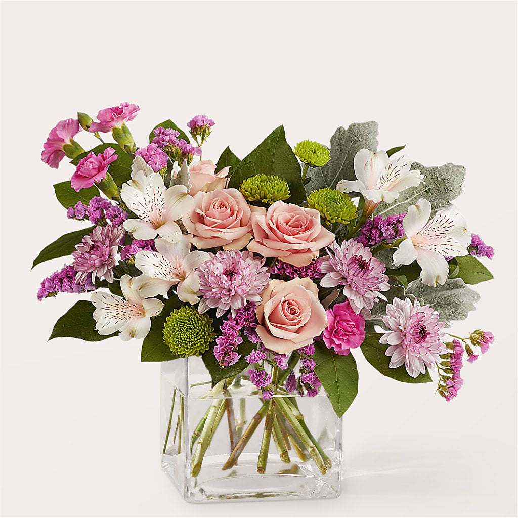 Pink Suede Bouquet – Vincent Fleuriste, Sainte-julie PQ
