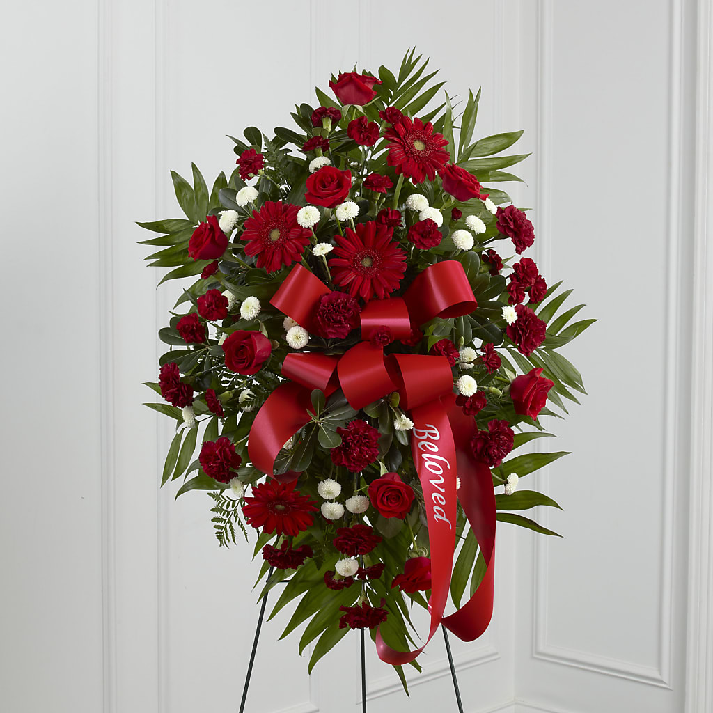 Treasured Memories Standing Spray – Vincent Fleuriste, Sainte-julie PQ