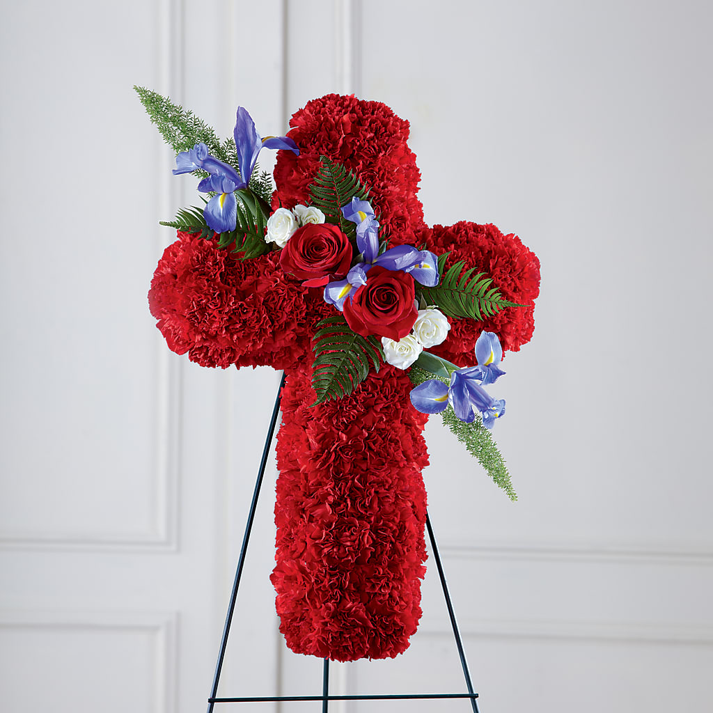 Faithful Hero Floral Cross – Vincent Fleuriste, Sainte-julie PQ