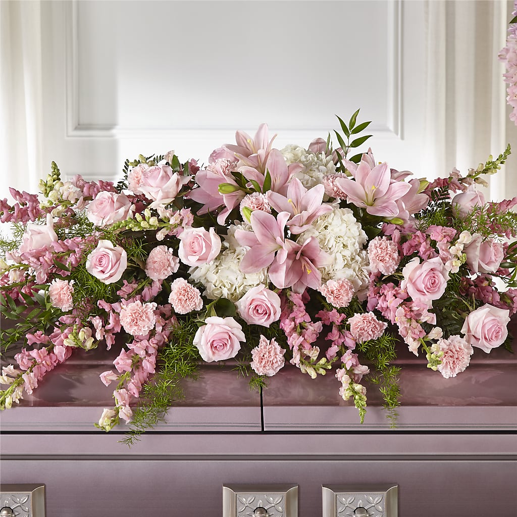 Life & Remembrance Casket Spray – Vincent Fleuriste, Sainte-julie PQ