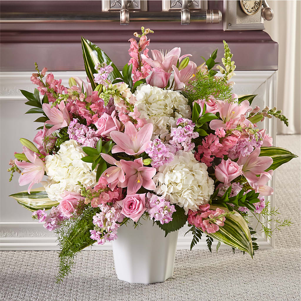 Simply Serene Floor Basket – Vincent Fleuriste, Sainte-julie PQ