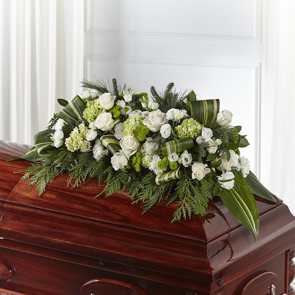 Hopeful Gesture Casket Spray – Vincent Fleuriste, Sainte-julie PQ