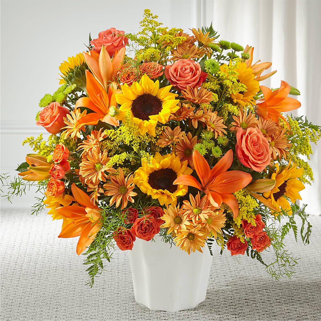 Harvest Thoughts Floor Basket – Vincent Fleuriste, Sainte-julie PQ