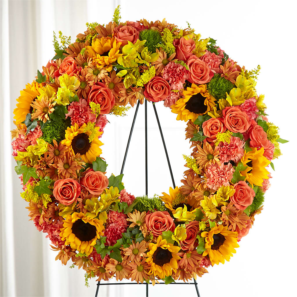 Autumnal Memories Wreath (Standard) – Vincent Fleuriste, Sainte-julie PQ