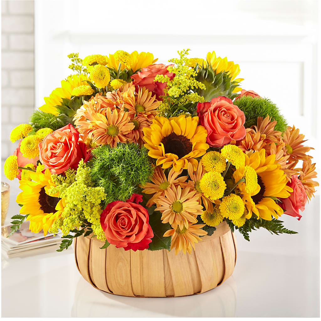 Harvest Sunflower Basket – Vincent Fleuriste, Sainte-julie PQ