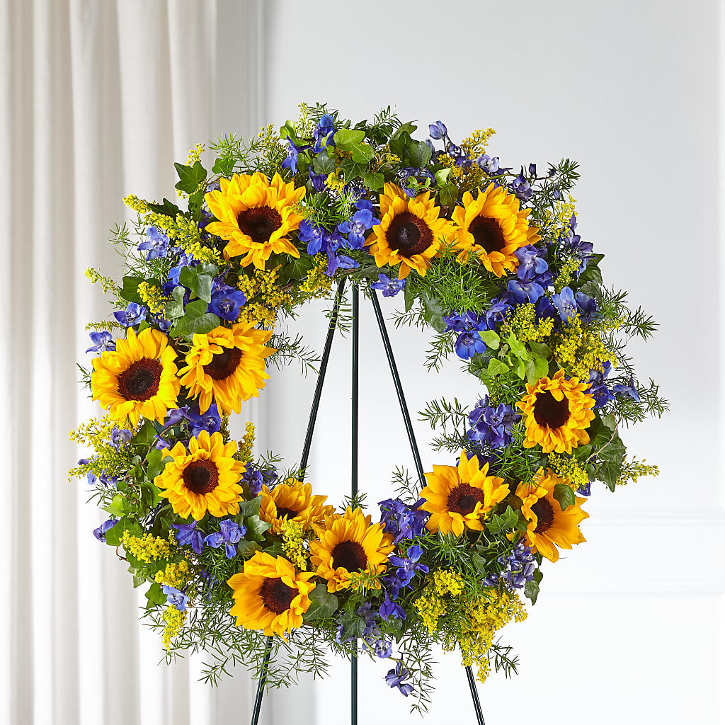 Bright Rays Wreath – Vincent Fleuriste, Sainte-julie PQ