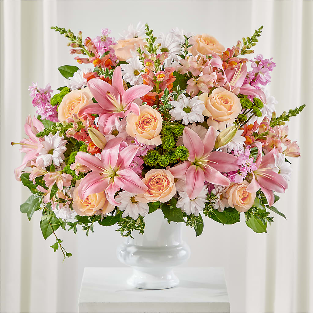 Heartfelt Gesture Urn Arrangement – Vincent Fleuriste, Sainte-julie PQ