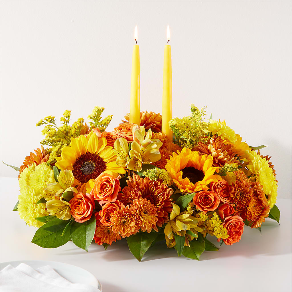 Autumn Harmony Centerpiece – Vincent Fleuriste, Sainte-julie PQ