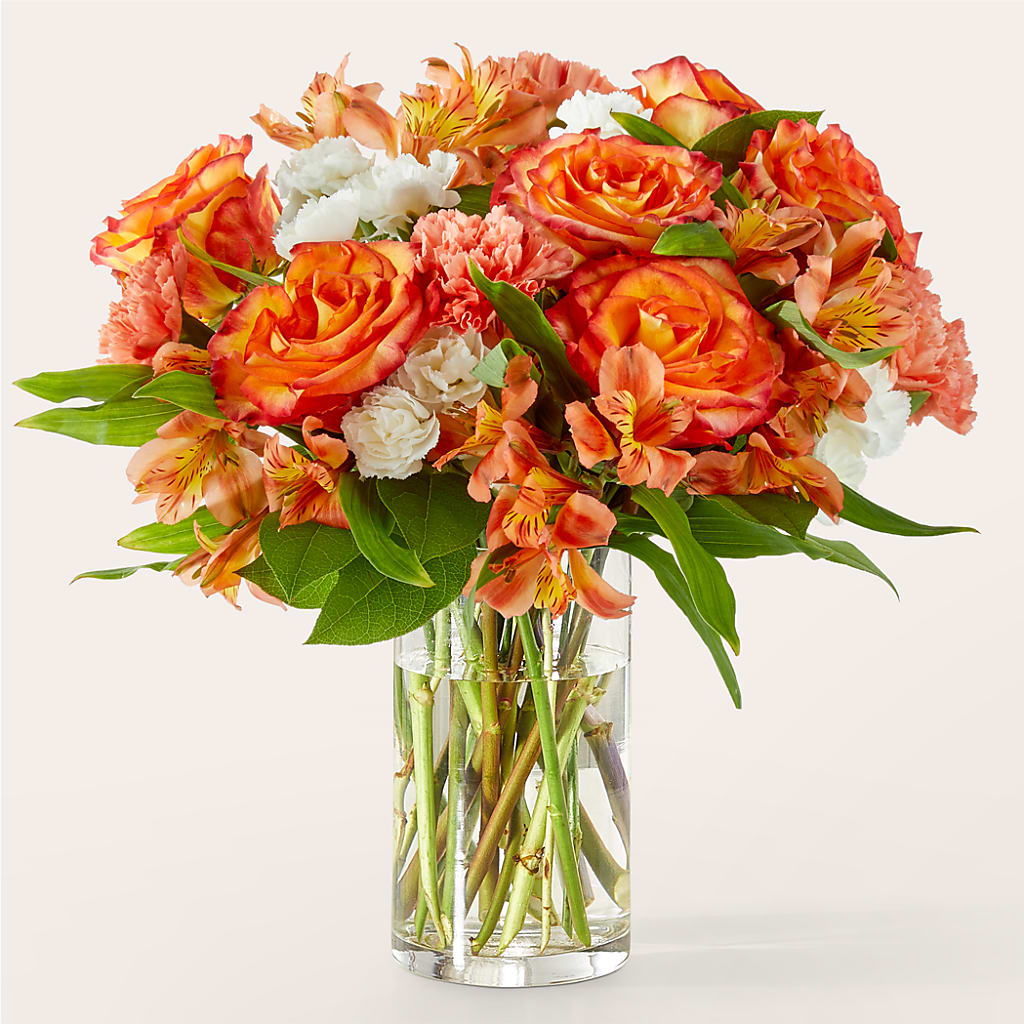 Apricot Glow Bouquet – Vincent Fleuriste, Sainte-julie PQ
