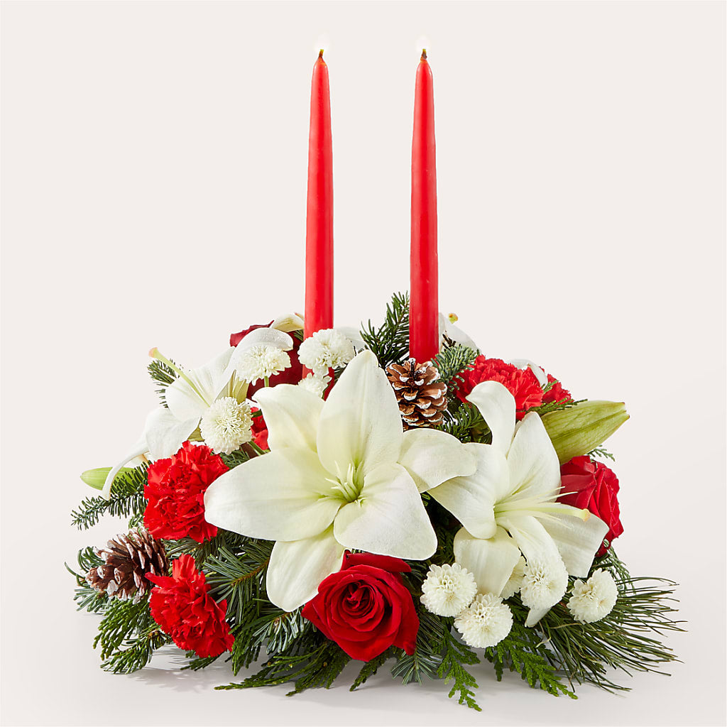 Seasonal Festivities Centerpiece – Vincent Fleuriste, Sainte-julie PQ