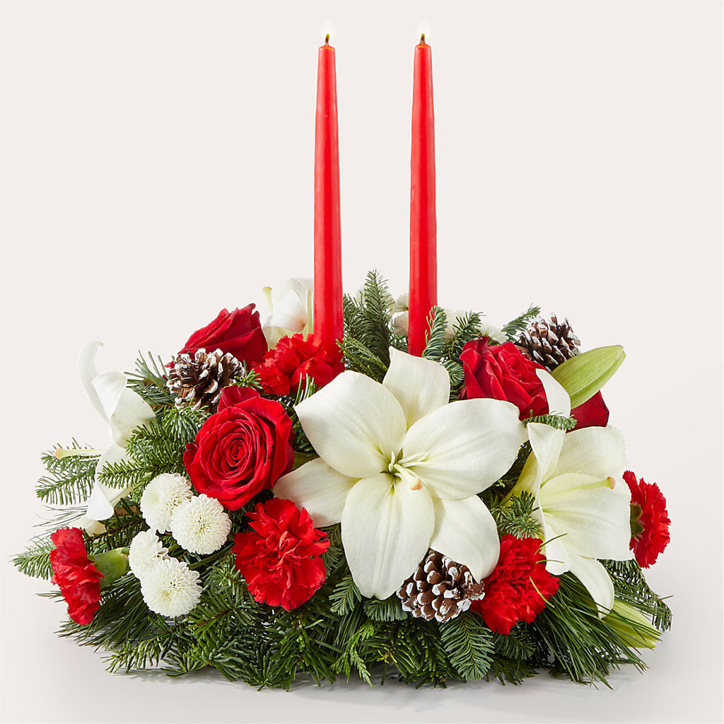 Seasonal Festivities Centerpiece – Vincent Fleuriste, Sainte-julie PQ