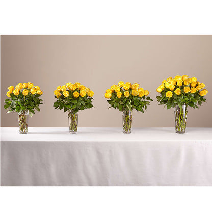 Long Stem Yellow Rose Bouquet –  Vincent Fleuriste, Sainte-julie PQ