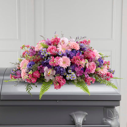Glorious Garden Casket Spray –  Vincent Fleuriste, Sainte-julie PQ