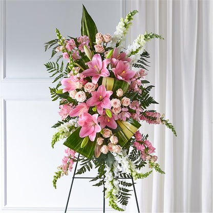 Elegant Embrace Standing Spray –  Vincent Fleuriste, Sainte-julie PQ