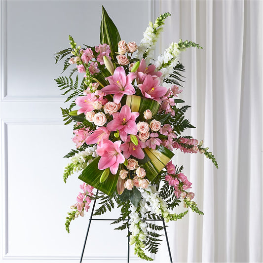 Elegant Embrace Standing Spray –  Vincent Fleuriste, Sainte-julie PQ