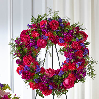 Calming Colors Wreath –  Vincent Fleuriste, Sainte-julie PQ
