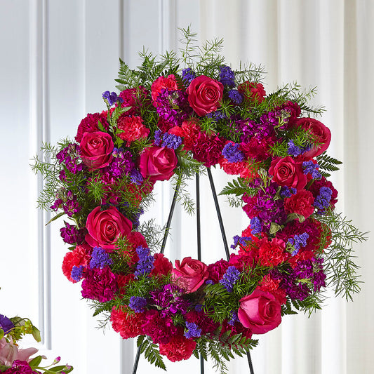 Calming Colors Wreath –  Vincent Fleuriste, Sainte-julie PQ